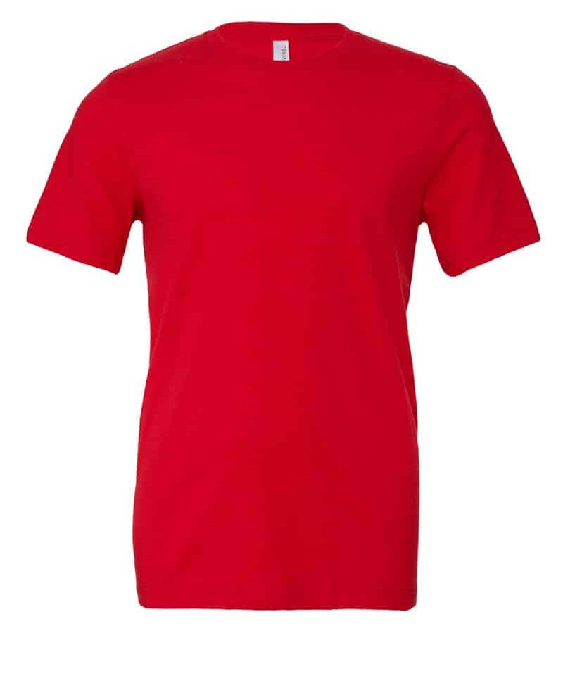 T-shirt Uomo Girocollo Bella Canvas BE3001 25 T-shirt Uomo Girocollo Bella Canvas BE3001 rosso