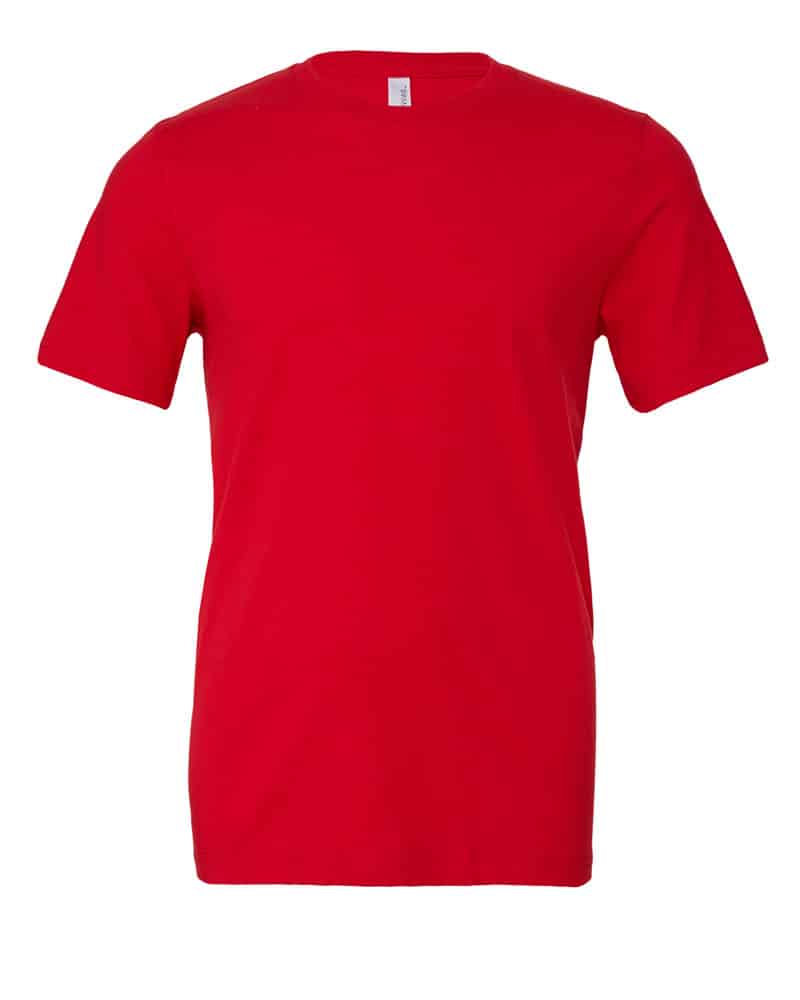 T-shirt Uomo Girocollo Bella Canvas BE3001 7 T-shirt Uomo Girocollo Bella Canvas BE3001 rosso