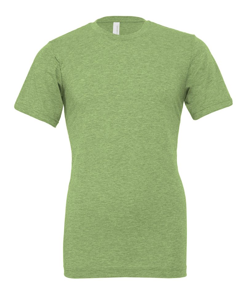 T-shirt Uomo Girocollo Bella Canvas BE3001 27 T-shirt Uomo Girocollo Bella Canvas BE3001 verde mela melange