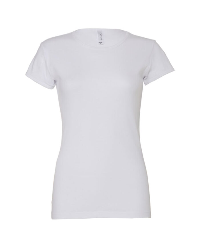 T-shirt Donna Girocollo Pesante Bella Canvas BE1001 bianco