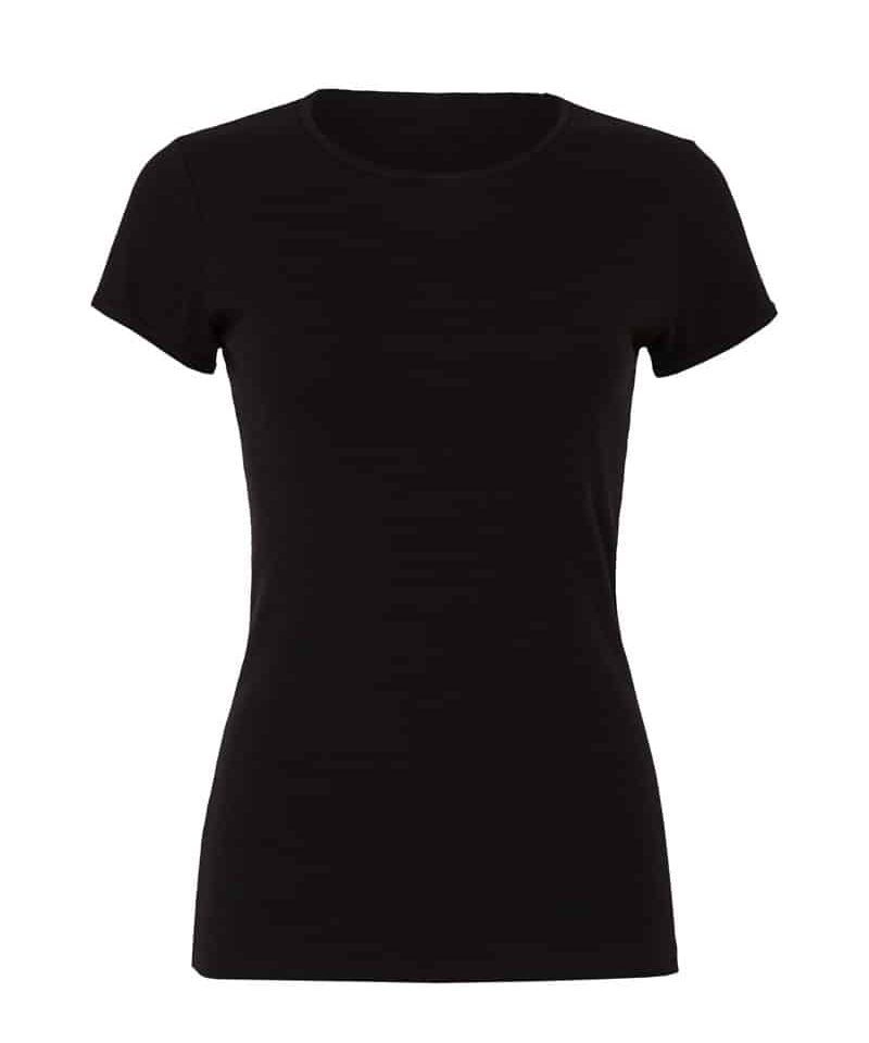 T-shirt Donna Girocollo Pesante Bella Canvas BE1001 7 T-shirt Donna Girocollo Pesante Bella Canvas BE1001 nero
