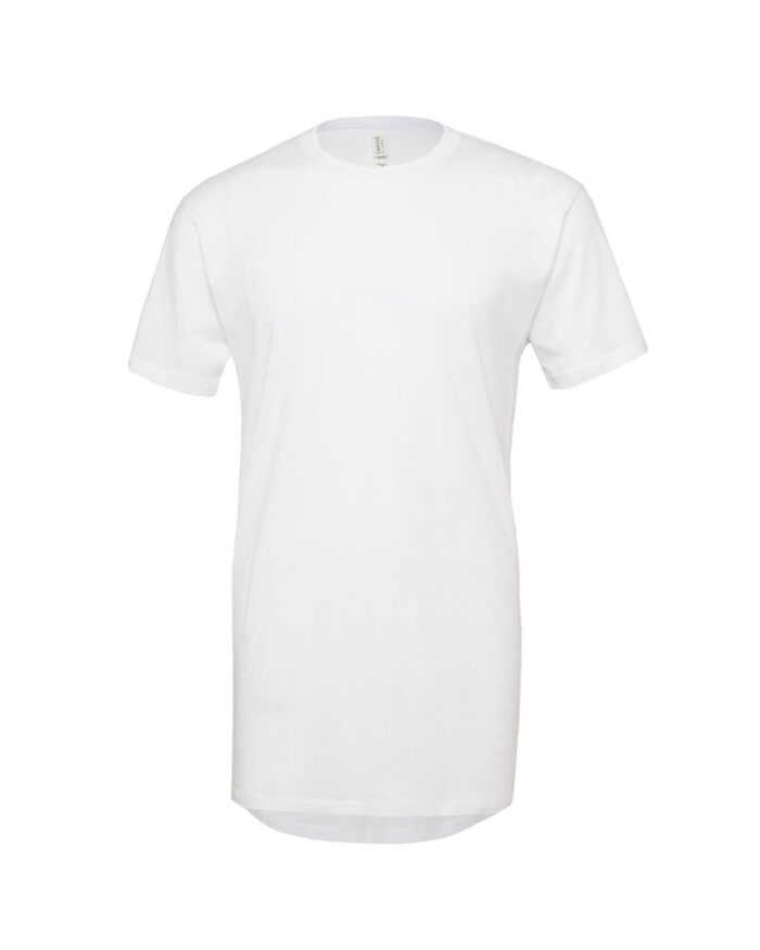 T-shirt Uomo Girocollo Longer Bella Canvas BE3006 bianco