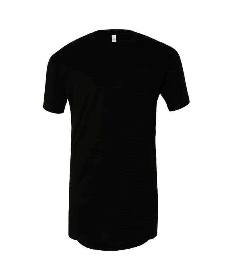 T-shirt Uomo Girocollo Longer Bella Canvas BE3006 9 T-shirt Uomo Girocollo Longer Bella Canvas BE3006 nero fronte