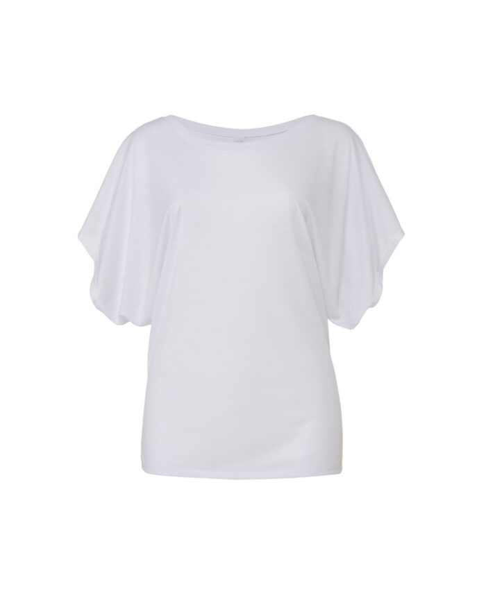 T-shirt donna maniche a pippistrello Bella Canvas BE8821 bianco