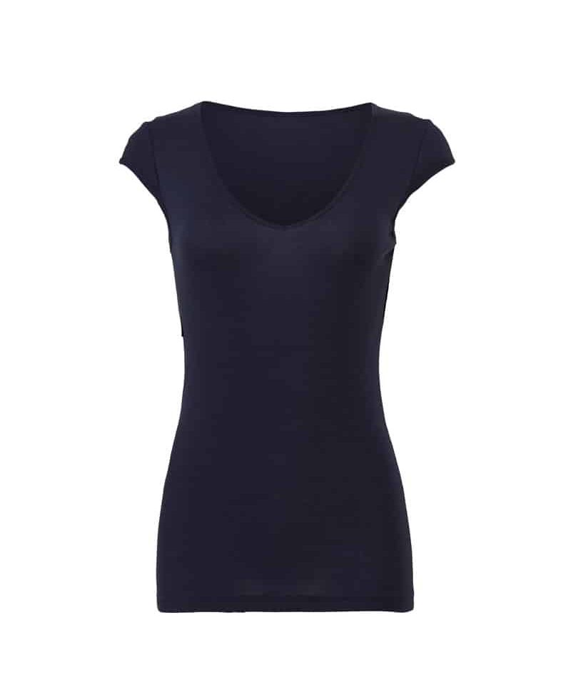 T-shirt donna collo V elasticizzata Bella Canvas BE8705 11 T-shirt donna collo V elasticizzata Bella Canvas BE8705 nero