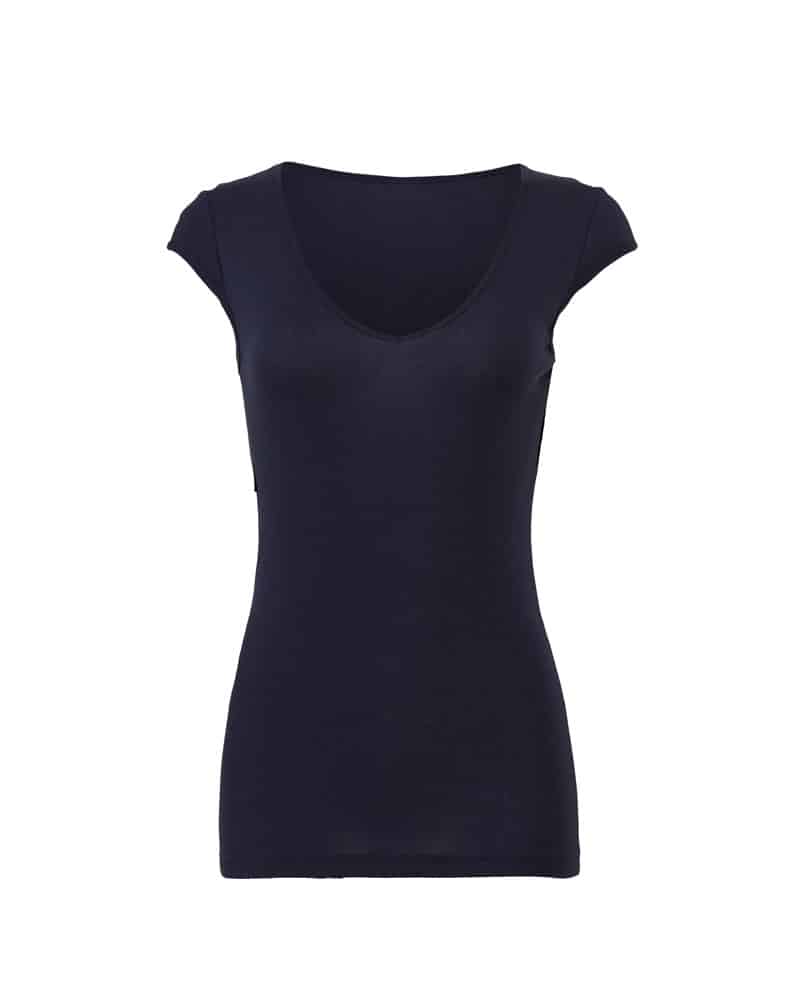 T-shirt donna collo V elasticizzata Bella Canvas BE8705 7 T-shirt donna collo V elasticizzata Bella Canvas BE8705 nero