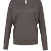 T-shirt donna maniche lunghe a pipistrello Bella Canvas BE8850 1 T-shirt donna maniche lunghe a pipistrello Bella Canvas BE8850 grigio medio