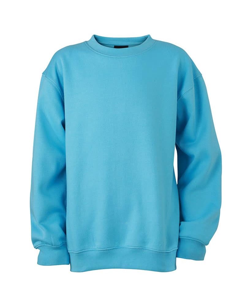 Felpe bambino girocollo James Nicholson JN040K 46 Felpe-bambino-personalizzate-girocollo-James-and-nicholson-JN040K-azzurro