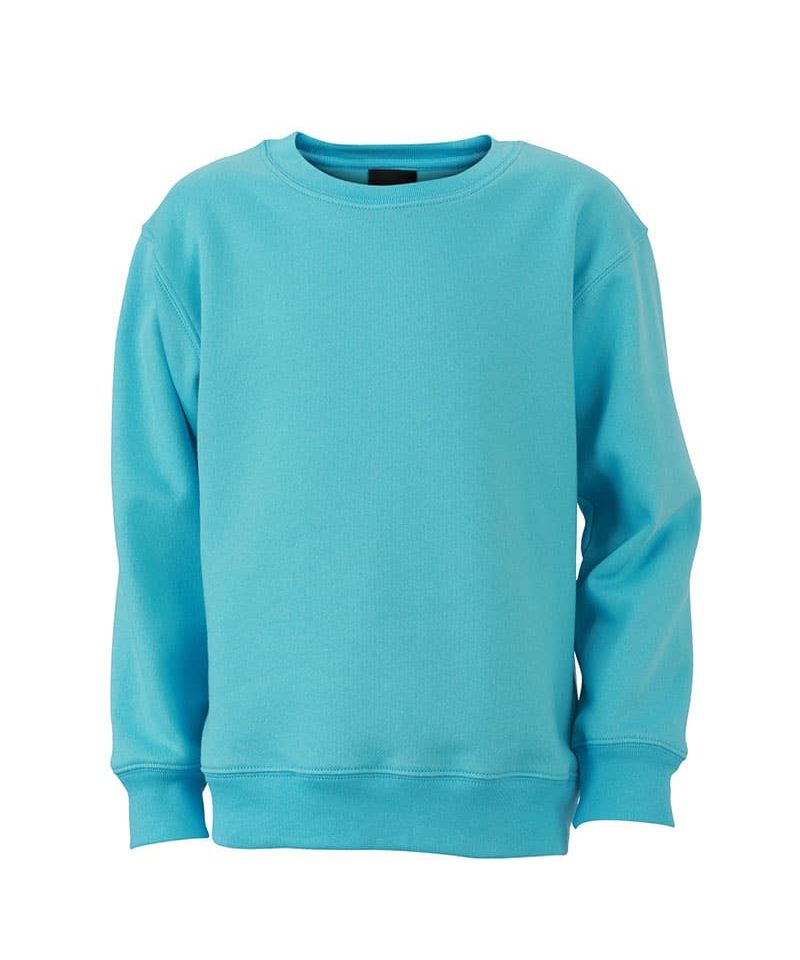 Felpe bambino girocollo James Nicholson JN040K 47 Felpe-bambino-personalizzate-girocollo-James-and-nicholson-JN040K-azzurro-pacific