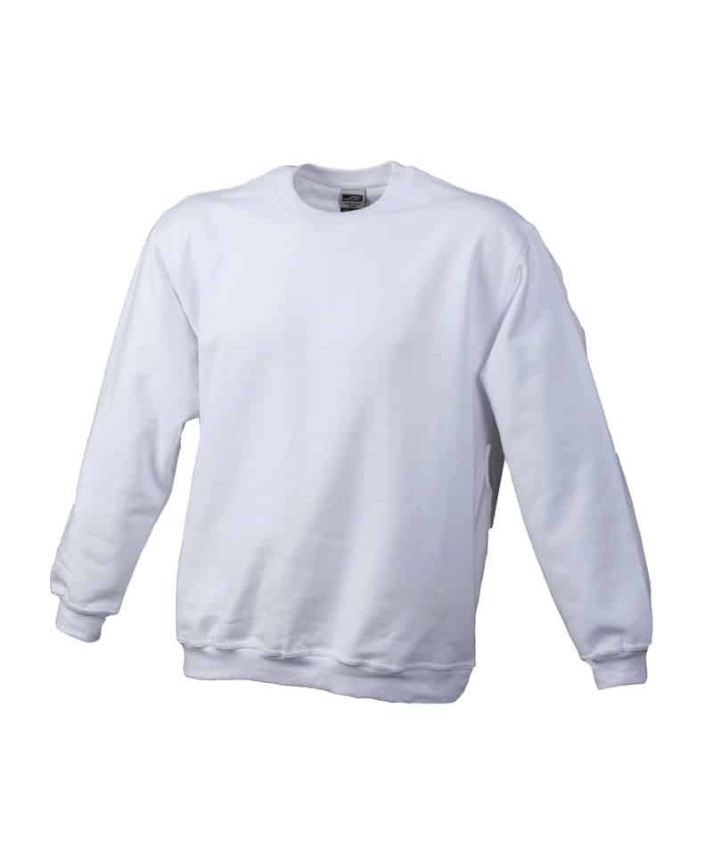 Felpe bambino girocollo James Nicholson JN040K 45 Felpe-bambino-personalizzate-girocollo-James-and-nicholson-JN040K-bianco