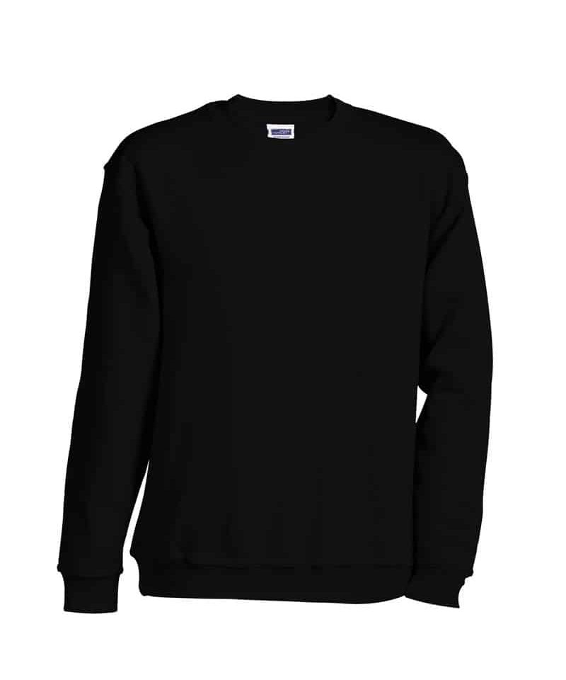 Felpe-bambino-personalizzate-girocollo-James-and-nicholson-JN040K-nero