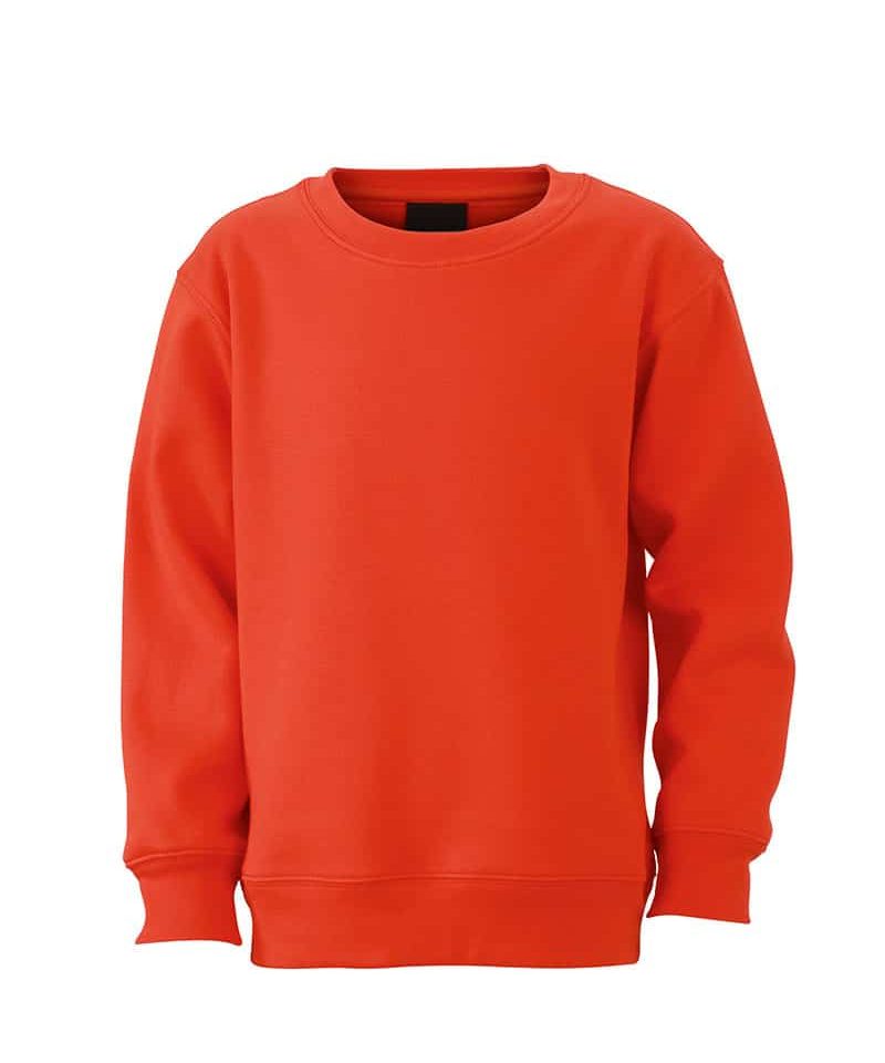 Felpe-bambino-personalizzate-girocollo-James-and-nicholson-JN040K-rosso-granata