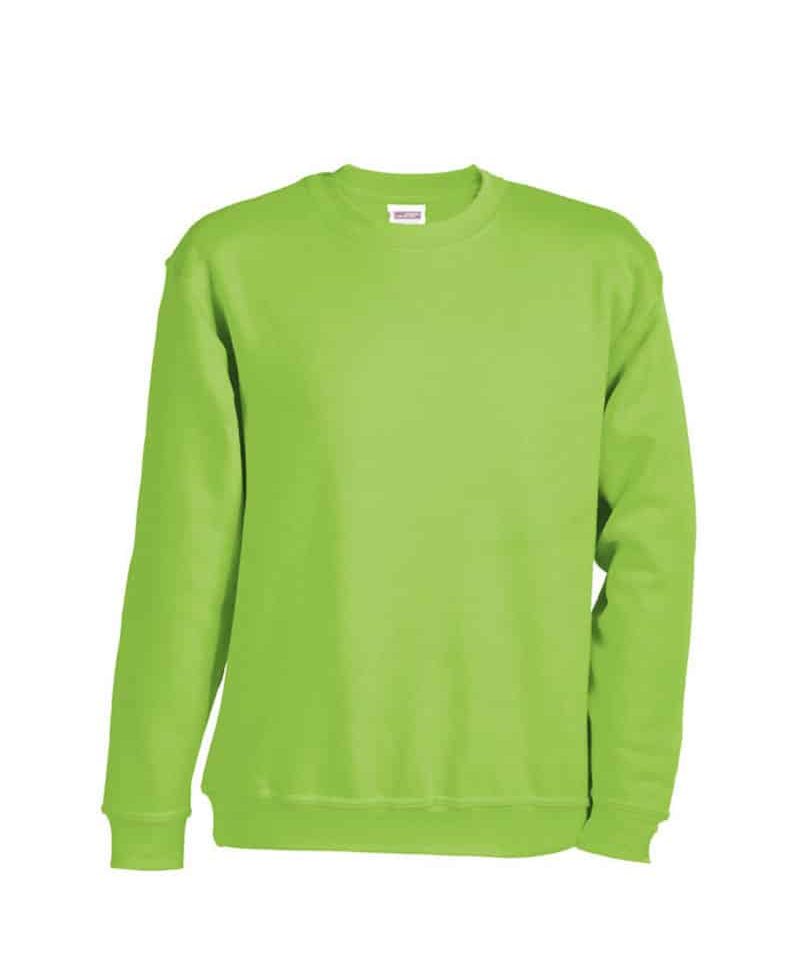 Felpe-bambino-personalizzate-girocollo-James-and-nicholson-JN040K-verde-lime