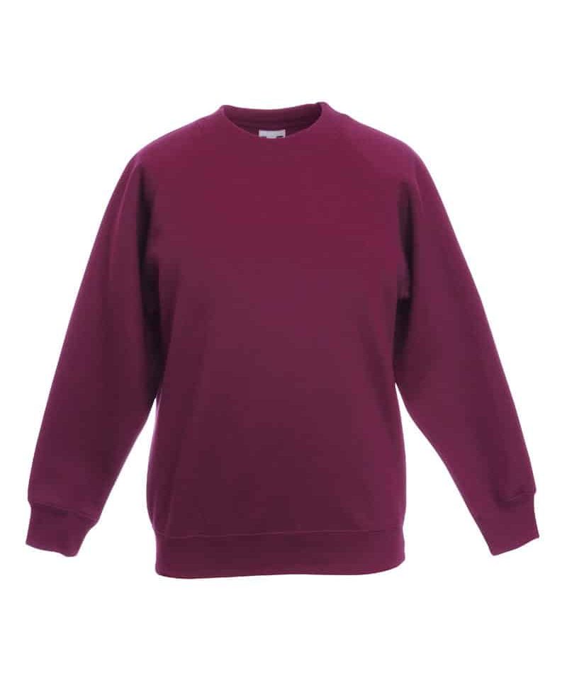Felpe-girocollo-bambino-personalizzate-fruit-of-the-loom-FR620390-bordeaux