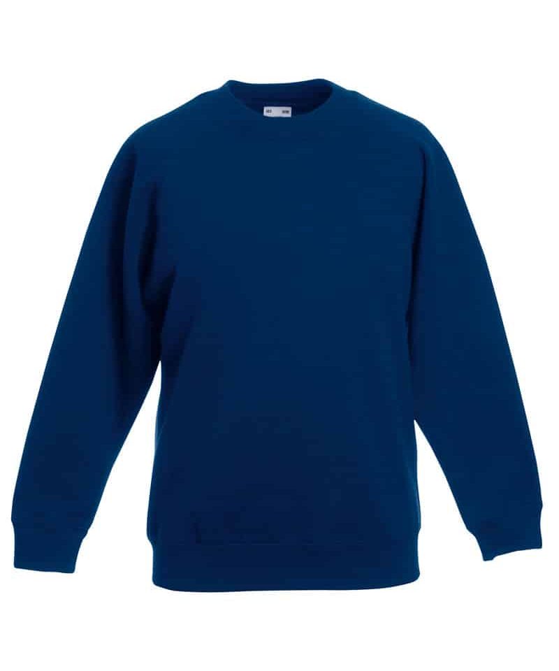 Felpe girocollo Fruit of the Loom bambino FR620330 14 Felpe-girocollo-personalizzate-fruit-of-the-loom-bambino-FR620330-blu-navy