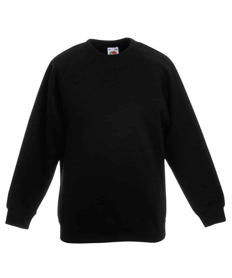 Felpe girocollo Fruit of the Loom bambino FR620330 15 Felpe-girocollo-personalizzate-fruit-of-the-loom-bambino-FR620330-nero