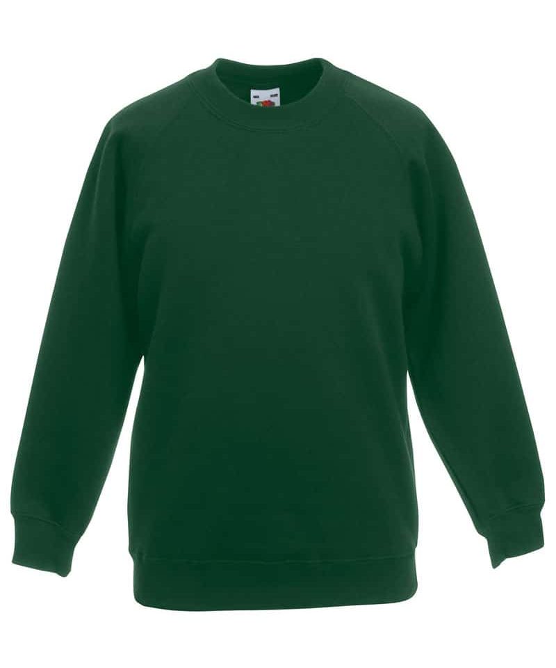 Felpe girocollo Fruit of the Loom bambino FR620330 11 Felpe-girocollo-personalizzate-fruit-of-the-loom-bambino-FR620330-verde-bottilia