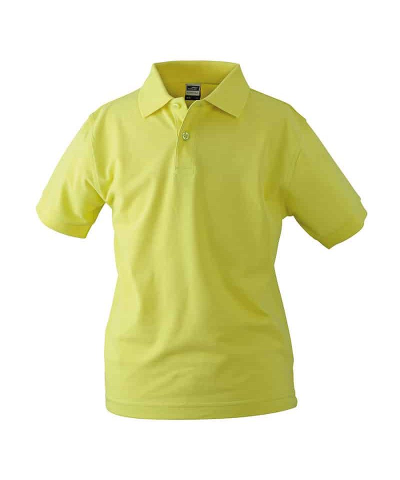 Polo bambino manica corta James Nicholson JN070K 46 Polo-bambino-manica-corta-James-Nicholson-JN070K-giallo
