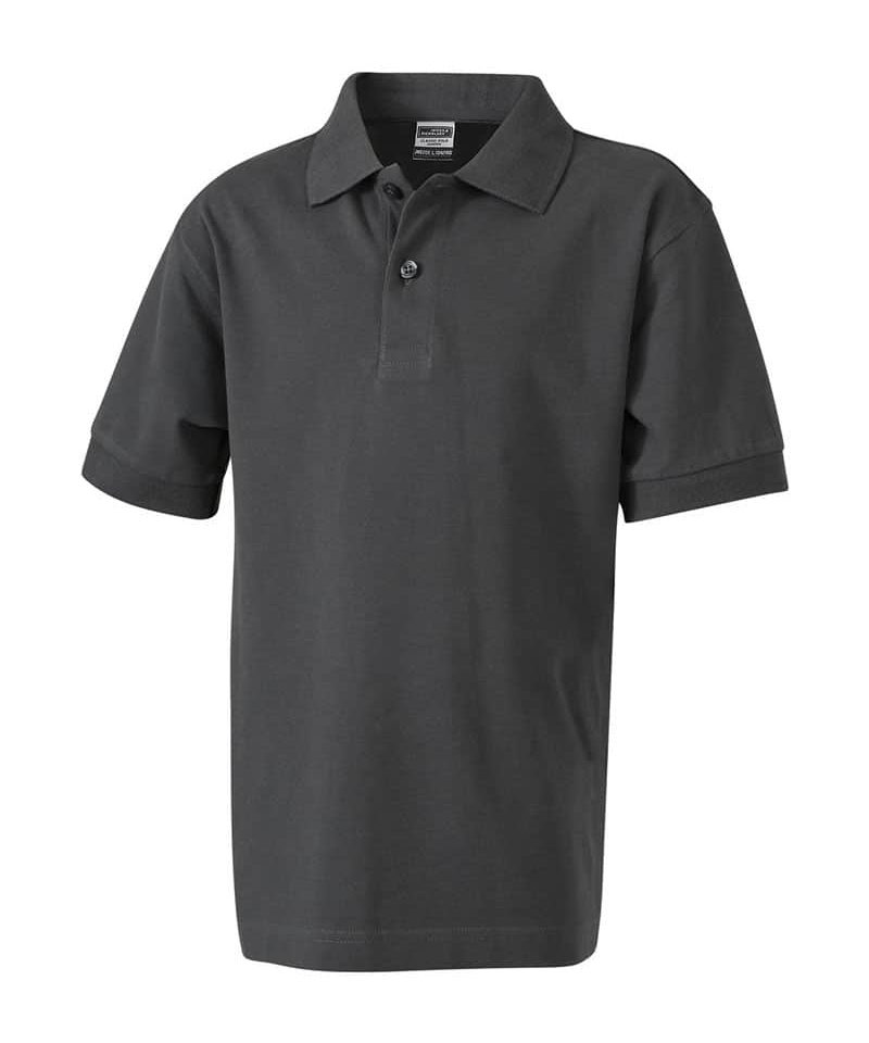 Polo bambino manica corta James Nicholson JN070K 47 Polo-bambino-manica-corta-James-Nicholson-JN070K-grigio-grafite