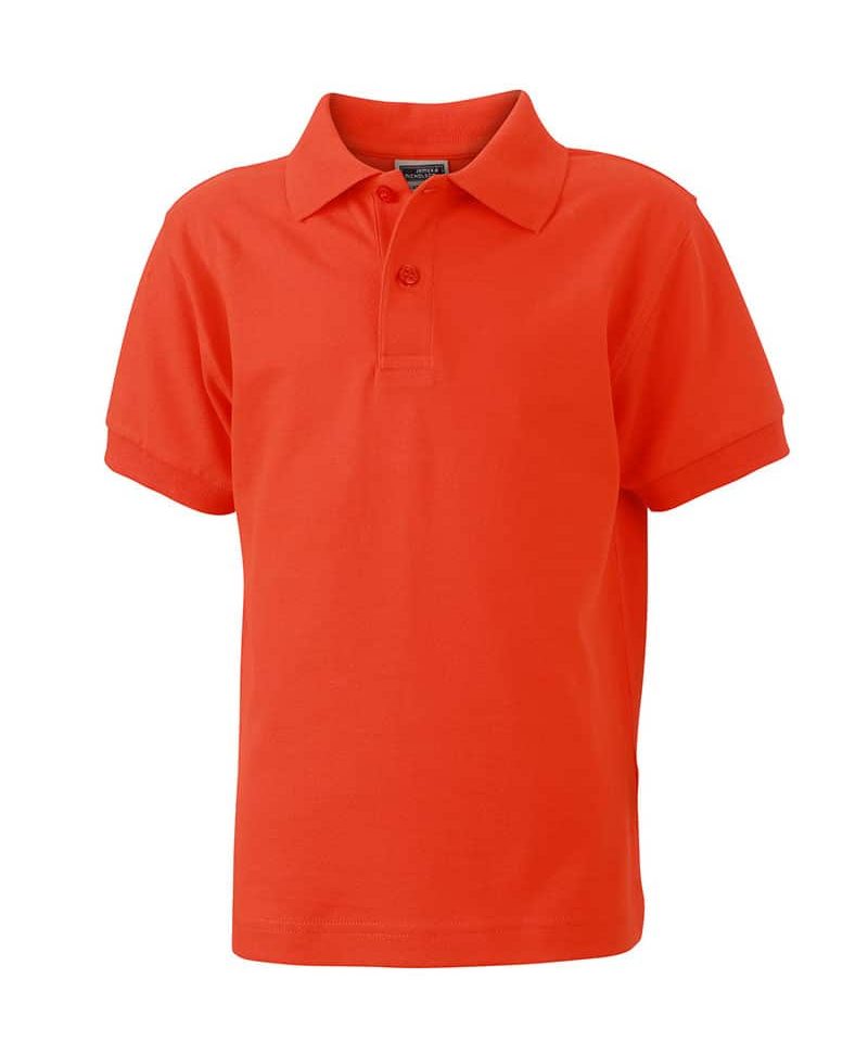 Polo bambino manica corta James Nicholson JN070K 56 Polo-bambino-manica-corta-James-Nicholson-JN070K-rosso-aranciato
