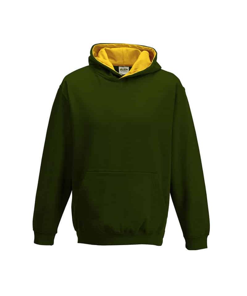 Felpe bambino bicolore Just Hood JH003J 29 felpe-bambino-bicolore-personalizzate-JH003J-verde-giallo
