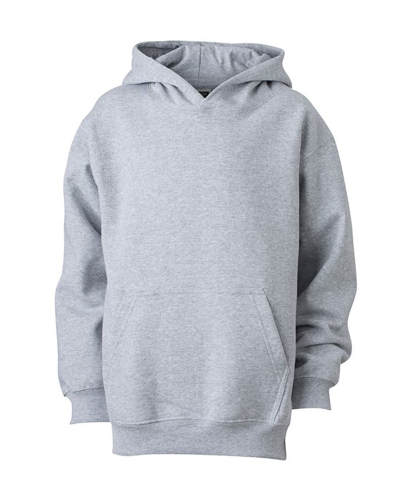 Felpe bambino con cappuccio James Nicholson JN047K 41 felpe-bambino-con-cappuccio-James-and-Nicholson-JN047K-grigio-melange