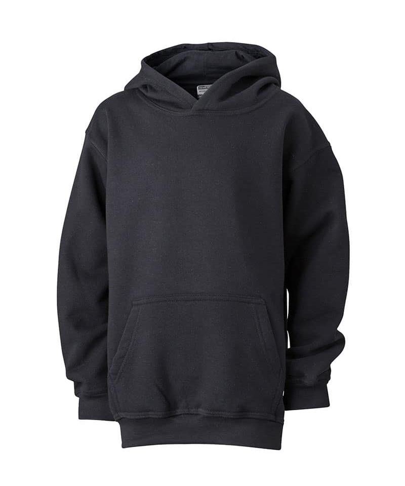 Felpe bambino con cappuccio James Nicholson JN047K 45 felpe-bambino-con-cappuccio-James-and-Nicholson-JN047K-nero