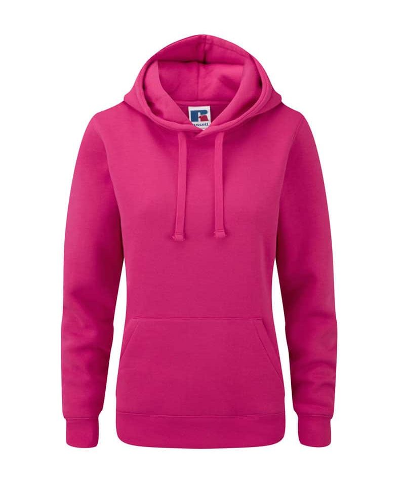 Felpe donna con cappuccio e tasca a marsupio Russell JE265F 22 Felpe-donna-con-cappuccio-Jerzees-JE265F-fucsia
