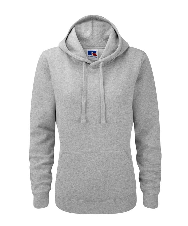 Felpe donna con cappuccio e tasca a marsupio Russell JE265F 20 Felpe-donna-con-cappuccio-Jerzees-JE265F-grigio-melange