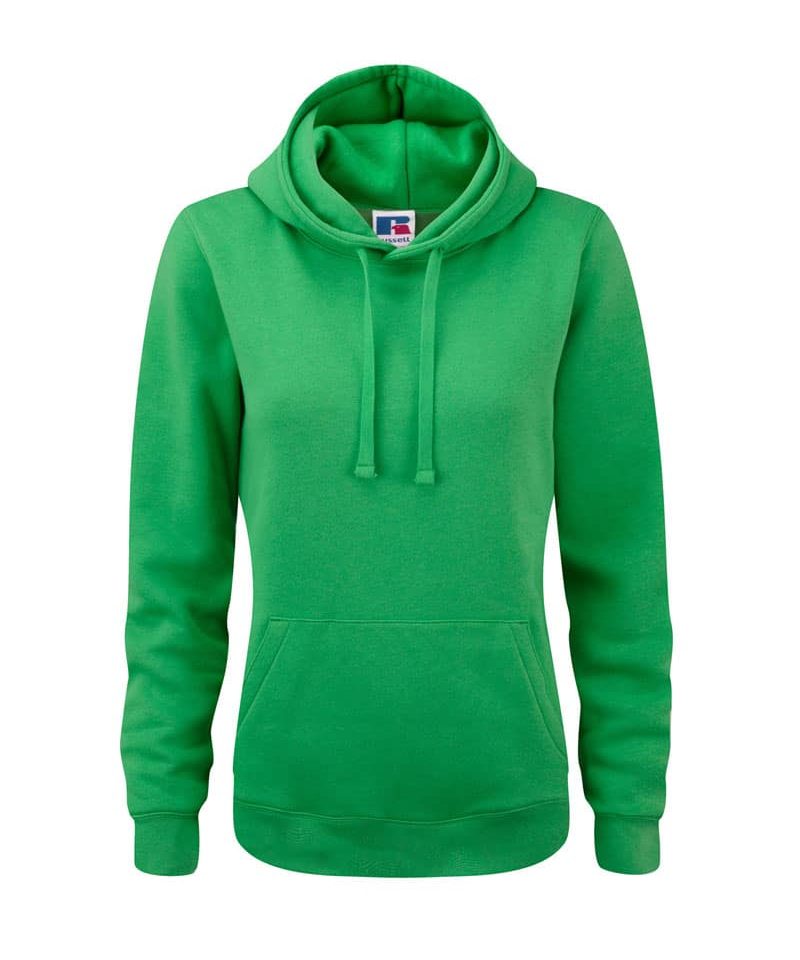 Felpe donna con cappuccio e tasca a marsupio Russell JE265F 25 Felpe-donna-con-cappuccio-Jerzees-JE265F-verde-mela