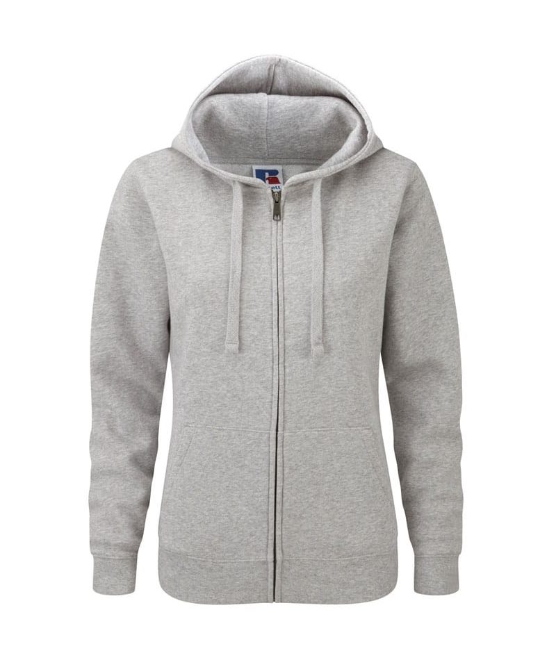Felpe donna con cappuccio e zip Russell Jerzees JE266F 17 Felpe-donna-con-cappuccio-e-zip-Jerzees-JE266F-grigio-melange