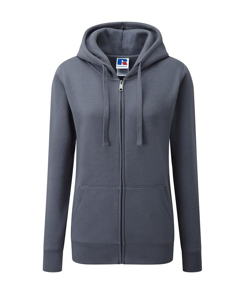 Felpe-donna-con-cappuccio-e-zip-Jerzees-JE266F-grigio-scuro
