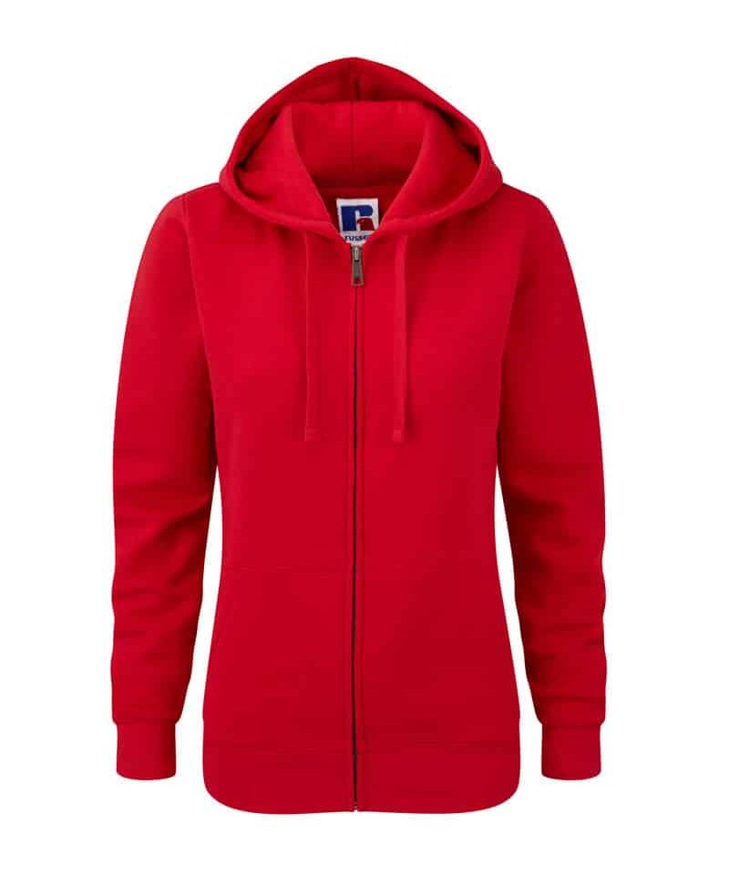 Felpe donna con cappuccio e zip Russell Jerzees JE266F 16 Felpe-donna-con-cappuccio-e-zip-Jerzees-JE266F-rosso