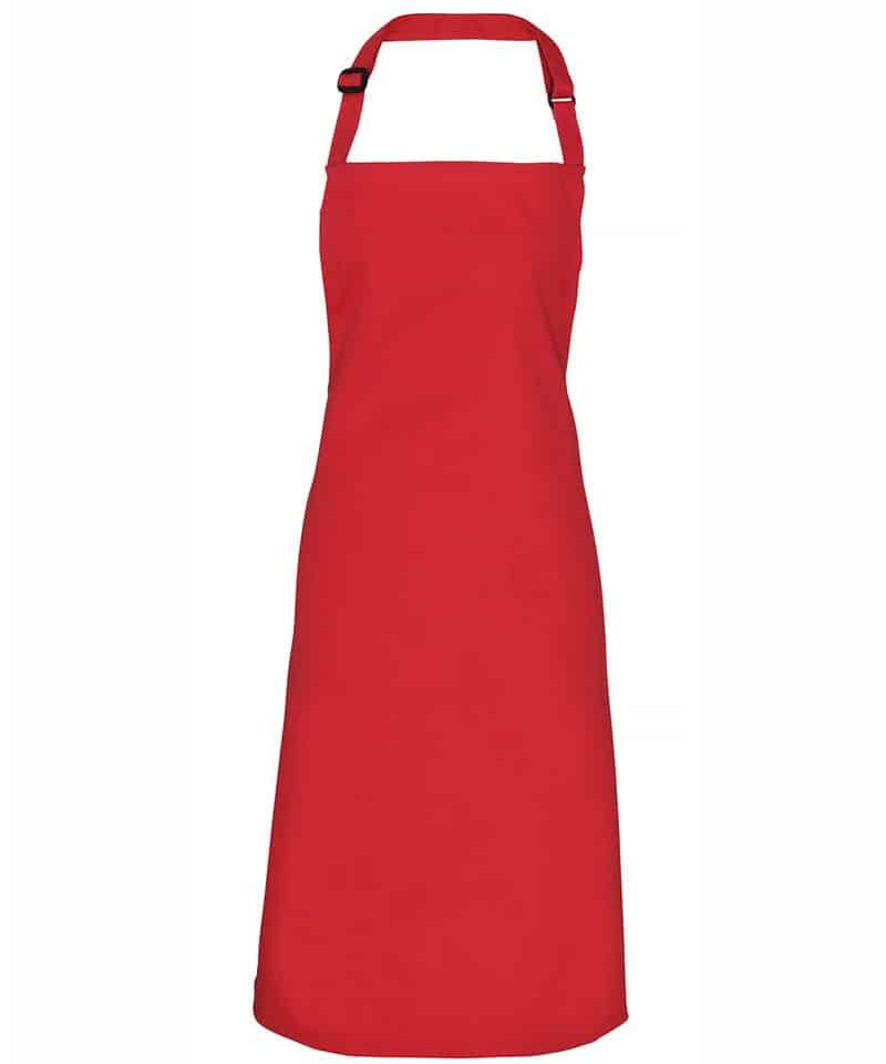 Grembiule-con-pettorina-in-poliestere-Premier-PR167-rosso
