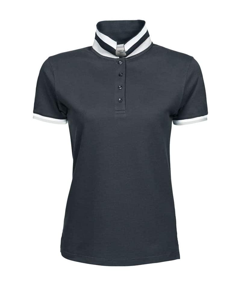 Polo donna con colletto a righe TJ1403 7 Polo-donna-con-colletto-a-righe-TJ1403-grigio-scuro