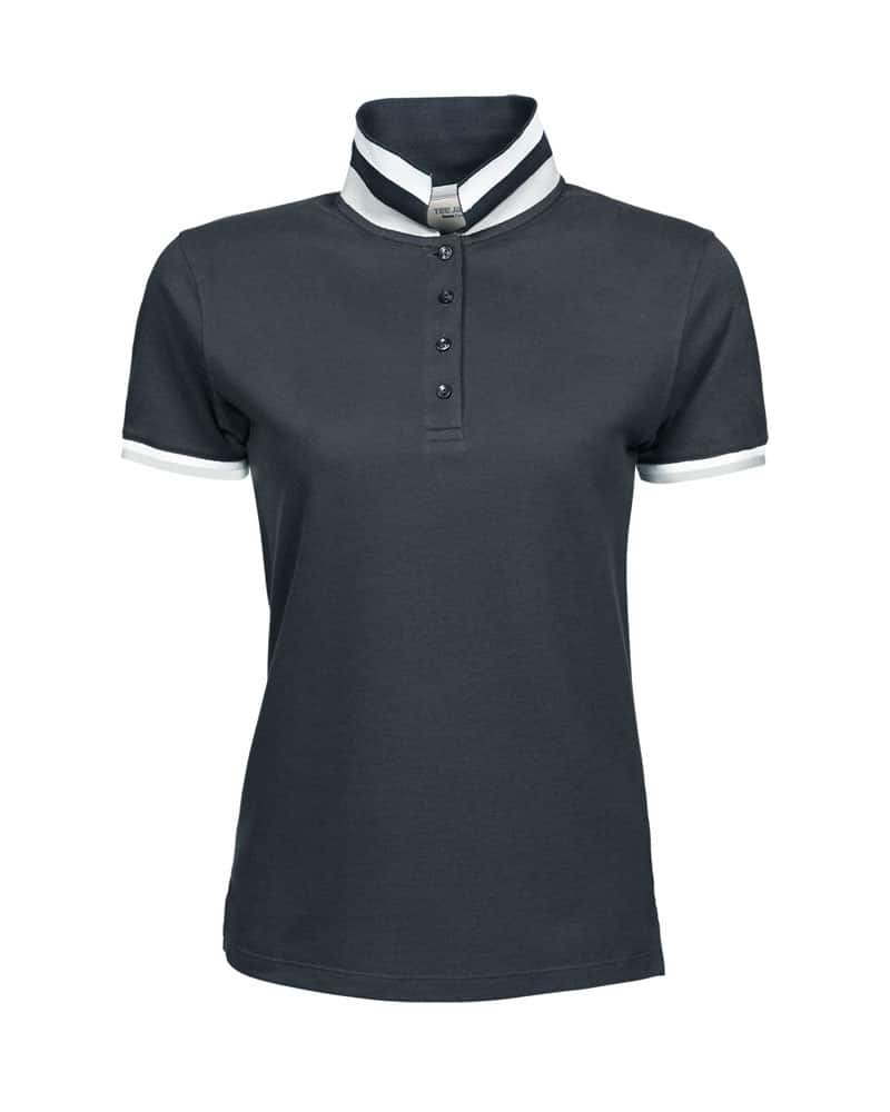 Polo donna con colletto a righe TJ1403 4 Polo-donna-con-colletto-a-righe-TJ1403-grigio-scuro