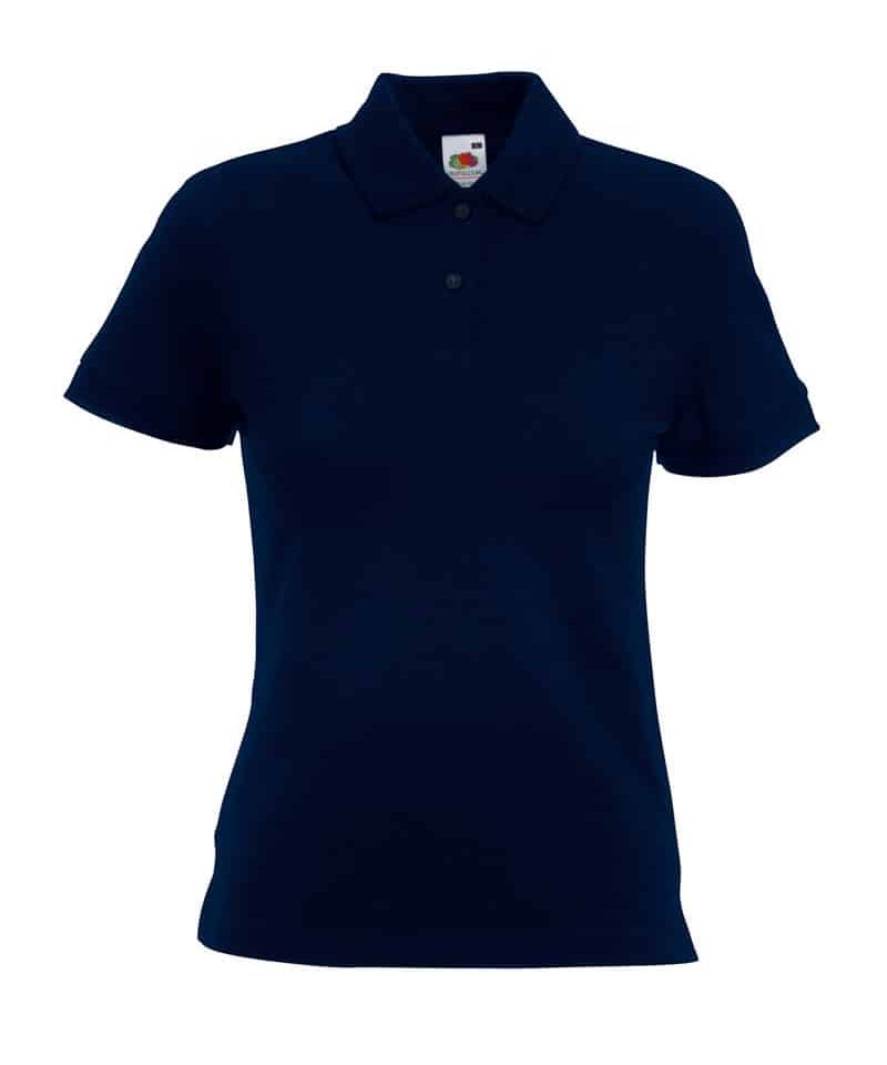 Polo-donna-elasticizzata-Fruit-of-the-Loom-FR635600-blu-notte
