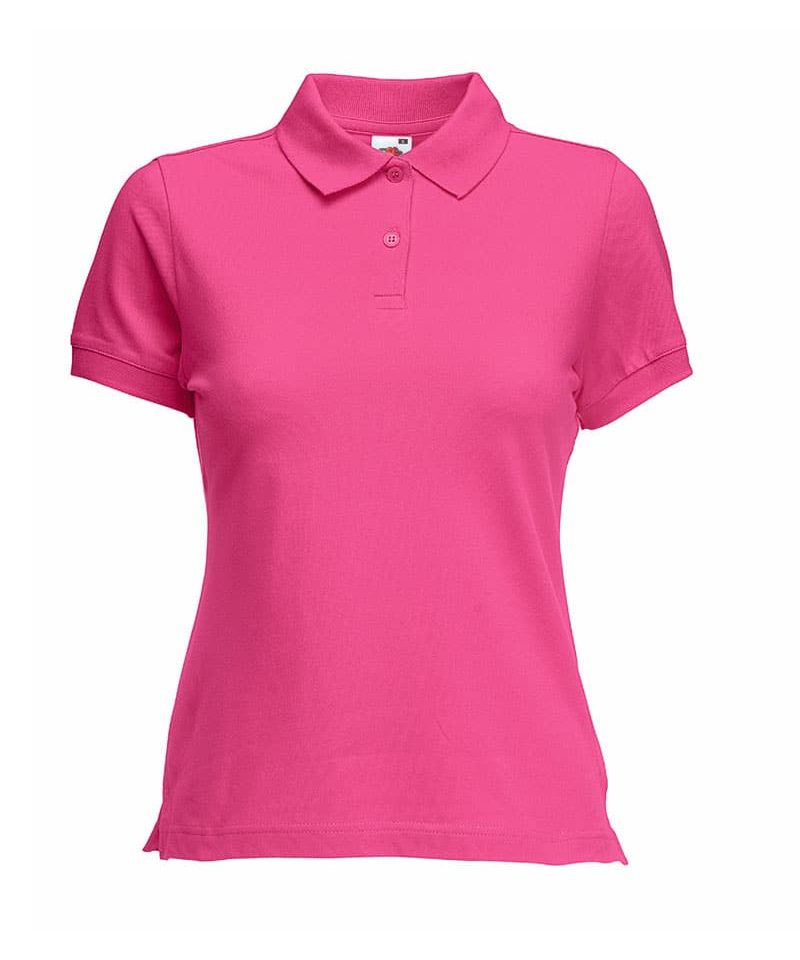 Polo-donna-elasticizzata-Fruit-of-the-Loom-FR635600-fucsia
