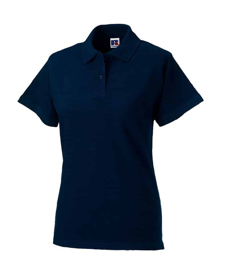 Polo Donna cotone piquet con 2 bottoni tono su tono Russell JE569F 23 Polo-donna-piquet-Jerzees-JE569F-blu-navy