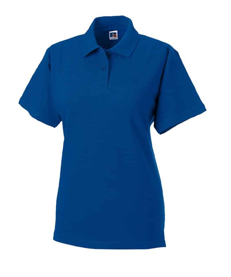 Polo Donna cotone piquet con 2 bottoni tono su tono Russell JE569F 22 Polo-donna-piquet-Jerzees-JE569F-blu-royal