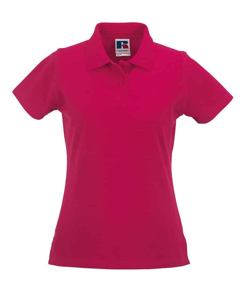 Polo Donna cotone piquet con 2 bottoni tono su tono Russell JE569F 20 Polo-donna-piquet-Jerzees-JE569F-fucsia