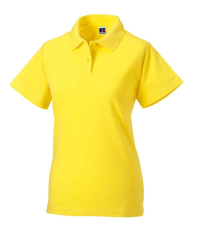 Polo Donna cotone piquet con 2 bottoni tono su tono Russell JE569F 17 Polo-donna-piquet-Jerzees-JE569F-giallo
