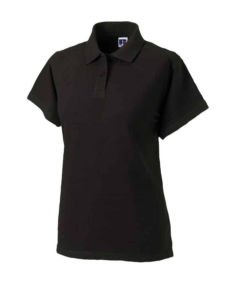 Polo Donna cotone piquet con 2 bottoni tono su tono Russell JE569F 24 Polo-donna-piquet-Jerzees-JE569F-nero