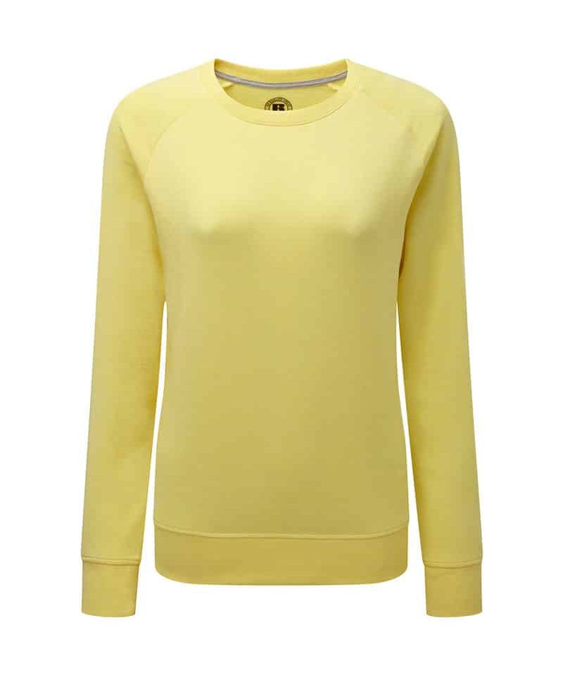 Felpe donna girocollo Jerzees Russell JE280F 17 felpe-personalizzate-donna-girocollo-Jerzees-JE280F-giallo