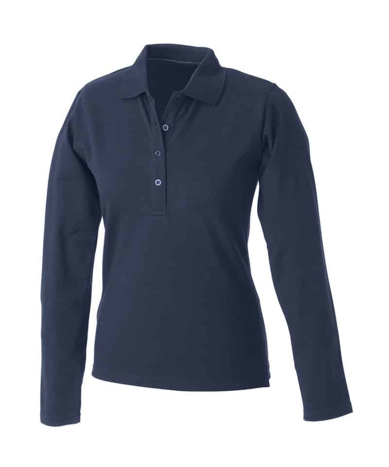 Polo donna elasticizzata manica lunga JN180 13 polo-donna-elasticizzata-manica-lunga-JN180-blu-navy