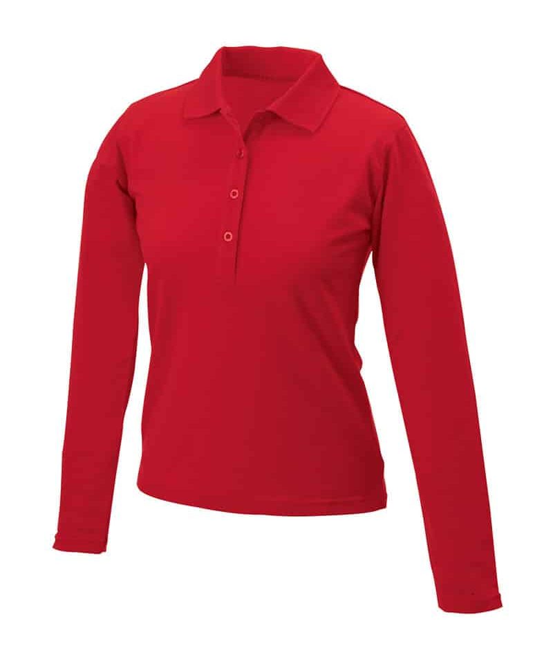 Polo donna elasticizzata manica lunga JN180 11 polo-donna-elasticizzata-manica-lunga-JN180-rosso