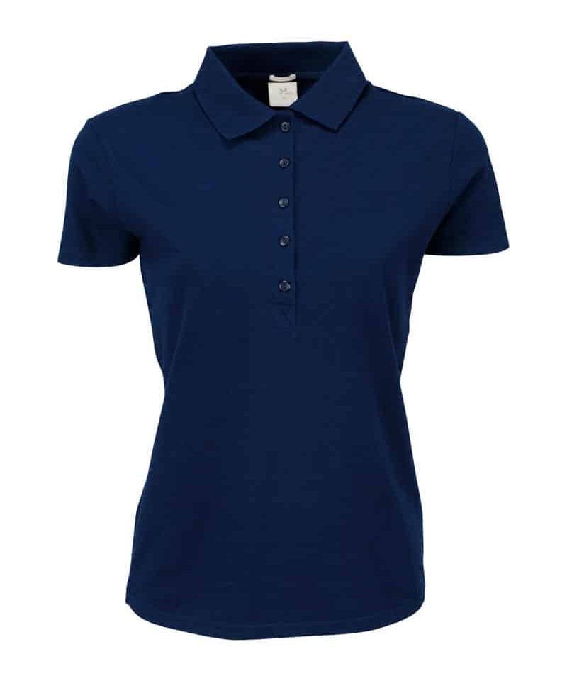 Polo donna elasticizzata stretch TJ145 21 polo-donna-elasticizzata-stretch-TJ145-blu-navy