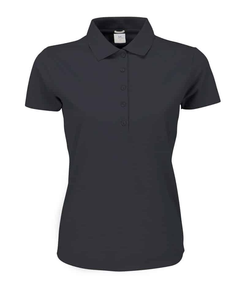 Polo donna elasticizzata stretch TJ145 22 polo-donna-elasticizzata-stretch-TJ145-grigio-scuro