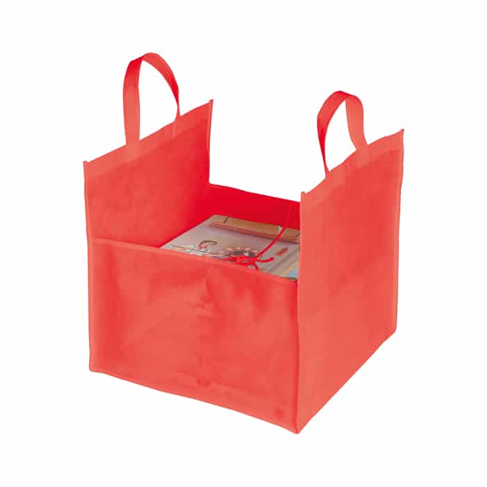 Borse Porta Pizze in TNT con manico PG128 - 6 pizze 4 borse porta pizze personalizzate in tnt PG128 ROSSO