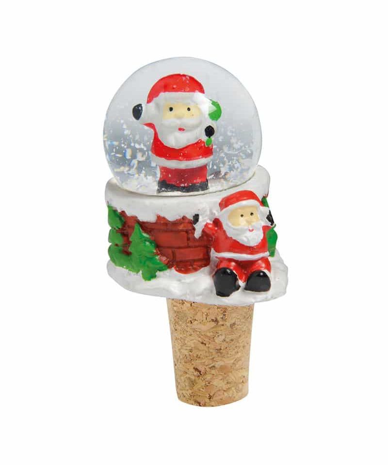 Tappo per bottiglie con palla di vetro Babbo Natale 0902360 5 tappo-per-bottiglie-con-palla-di-vetro-babbo-natale-0902360